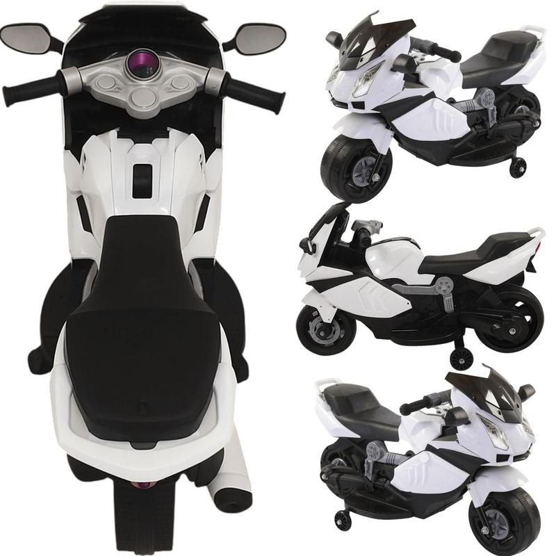 Mini Motinha Elétrica Infantil Importway Branca 6V - Moto Elétrica